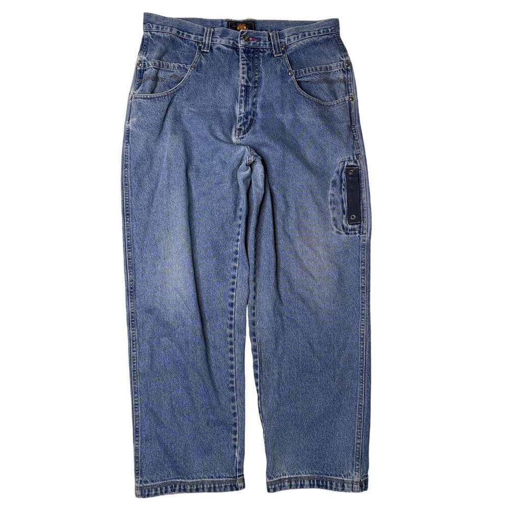Vintage Route 66 Baggy Wide Jeans 36x32